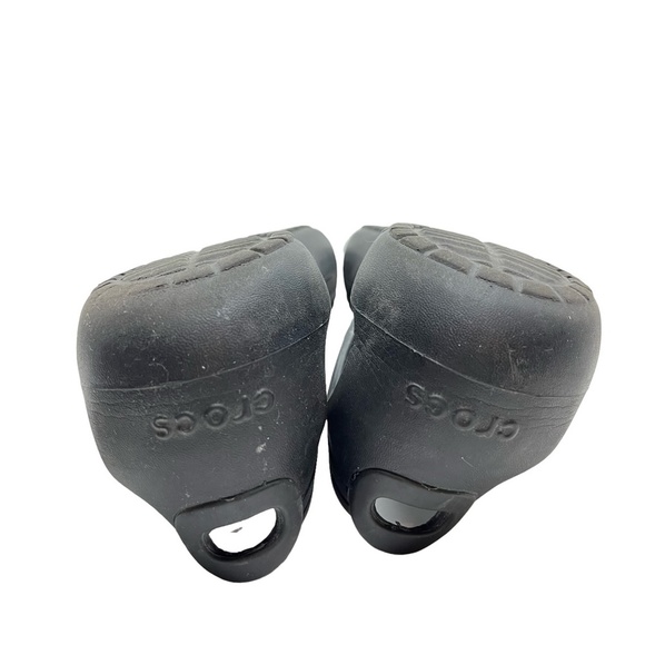 CROCS Black Slip On Round Toe Rubber Waterproof Flats Loafers Casual Shoes sz 8 - Picture 15 of 16